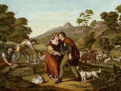 Jakub i Rachela autorstwa Giorgione da Castelfranco