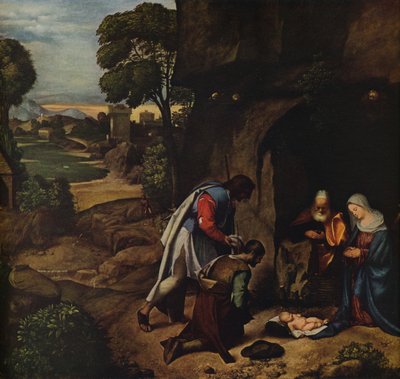 Adoracja pasterzy, 1505-1510 autorstwa Giorgione da Castelfranco