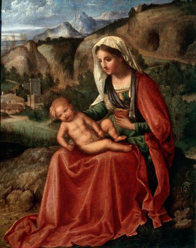 Dziewica z Dzieciątkiem w krajobrazie, ok. 1503 autorstwa Giorgione da Castelfranco