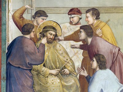 Biczowanie Chrystusa, fragment życia i męki Chrystusa, Giotto autorstwa Giotto (c.1266 1337)