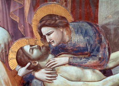 Opłakiwanie Chrystusa, fragment dziewicy (Fresco autorstwa Giotto (c.1266 1337)