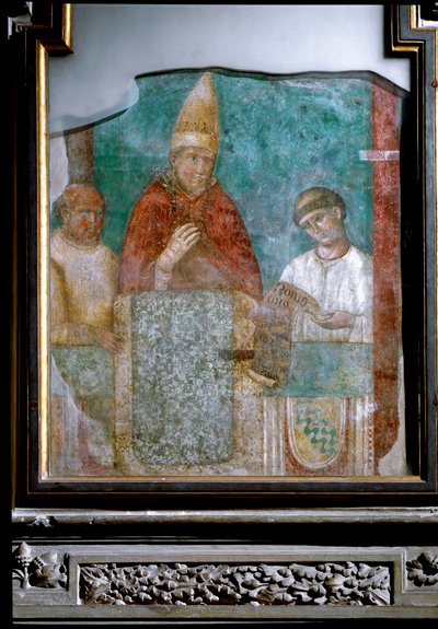 Papież Bonifacy VIII ogłasza rok 1300 Jubileuszem (Fresco autorstwa Giotto (c.1266 1337)