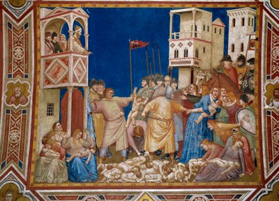 Masakra niewiniątek Fresk Giotta di Bondone (1267-1337) autorstwa Giotto (c.1266 1337)