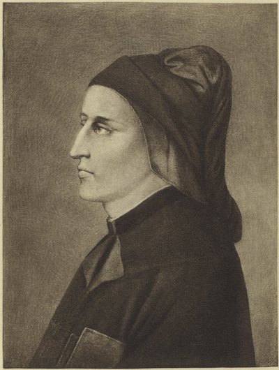 Dante Alighieri (fotograwiura) autorstwa Giotto di Bondone