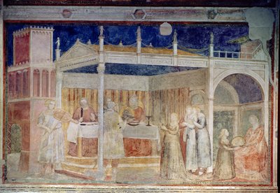 Bankiet Heroda, z kaplicy Peruzzi autorstwa Giotto di Bondone