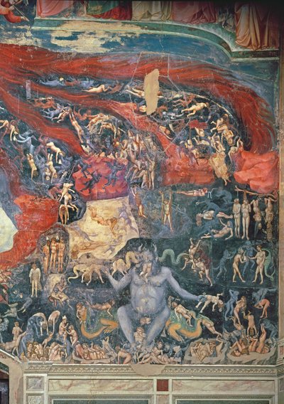 Sąd Ostateczny, fragment piekła, 1303-05 (patrz także 65227) autorstwa Giotto di Bondone