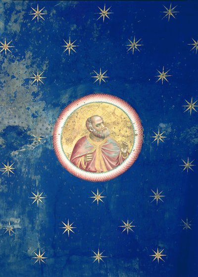 Prorok, ze sklepienia sufitowego, ok.1305 autorstwa Giotto di Bondone