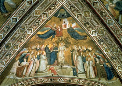 Mistyczne małżeństwo św. Franciszka ze świętym ubóstwem autorstwa Giotto di Bondone school of Giotto di Bondone school of