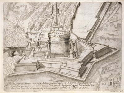 Grobowiec Hadriana z „Cosimo Medici Duca florentine”, opublikowany w 1569 r. autorstwa Giovanantonio Dosio