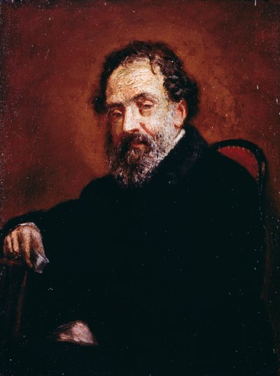 Portret malarza Enrico Carlo Augusto Scuri (Bergamo autorstwa Giovanni Carnovali