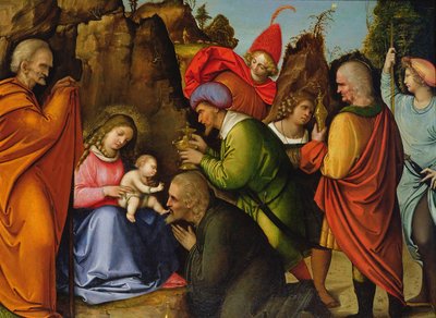 Pokłon Trzech Króli autorstwa Giovanni Agostino da Lodi
