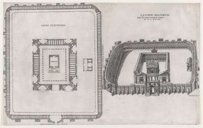 Lustro rzymskiej świetności: Zamek Praetorium, 1581. autorstwa Giovanni Ambrogio Brambilla