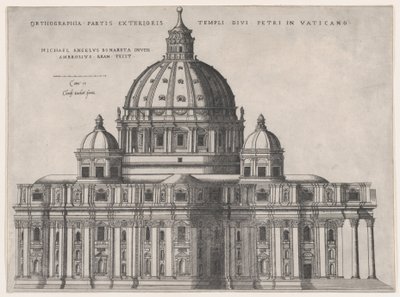 Zwierciadło świetności rzymskiej: św. Piotra, XVI w., XVI w. autorstwa Giovanni Ambrogio Brambilla