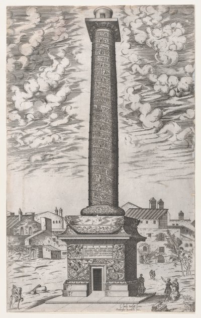 Lustro rzymskiej świetności: Kolumna Trajana, 1581-86., 1581-86. autorstwa Giovanni Ambrogio Brambilla
