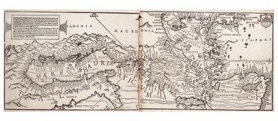 Mapa Vavassore Morza Śródziemnego, uważana za najwcześniejszą zachowaną mapę drukowaną autorstwa Giovanni Andrea Vavassore