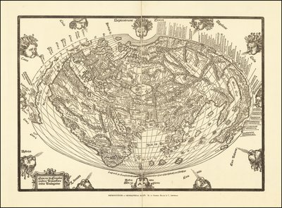 Mapa świata autorstwa Giovanniego Andrei Vavassore z 1540 r. autorstwa Giovanni Andrea Vavassori