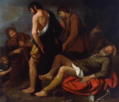 Pijaństwo Noego, 1630-1640 autorstwa Giovanni Andrea de Ferrari