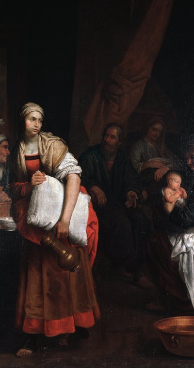 Narodziny Maryi autorstwa Giovanni Andrea di Ferrari