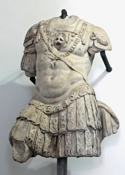 Marmurowe popiersie autorstwa Andrei Dorii (1466-1560), kondotiera i admirała Genes. Rzeźba Giovanniego Angelo Montorsoli (1507-1563) Genes, Palazzo Ducale autorstwa Giovanni Angelo Montorsoli