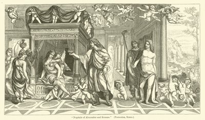 Ślub Aleksandra i Roksany autorstwa Giovanni Antonio Bazzi Sodoma