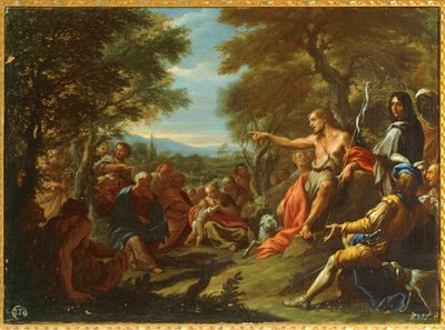 Święty Jan głoszący kazanie (obraz) autorstwa Giovanni Antonio Bazzi Sodoma