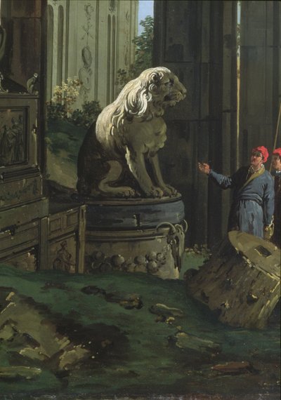 Fragment „Capriccio z motywami z Padwy”, ok. 1756 autorstwa Giovanni Antonio Canal