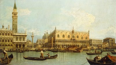 Molo, Wenecja, z Bacino di S. Marco, autorstwa Giovanni Antonio Canal