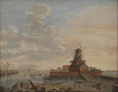 Stocznie Marynarki Wojennej w Christianshavn autorstwa Giovanni Antonio Cesari