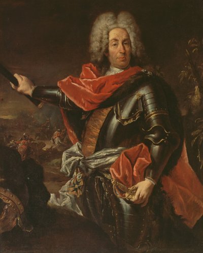 Portret marszałka Mattii von Schulemburg (olej na płótnie) autorstwa Giovanni Antonio Guardi