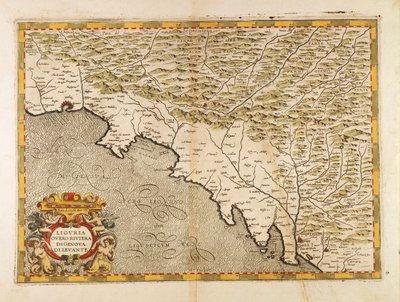 Region Ligurii Wschodniej, Z Atlasu Włoch Giovanniego Antonio Maginiego, Miedzioryt autorstwa Giovanni Antonio Magini