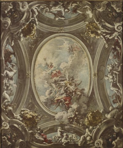 Alegoria świtu, 1736-37 autorstwa Giovanni Antonio Pellegrini
