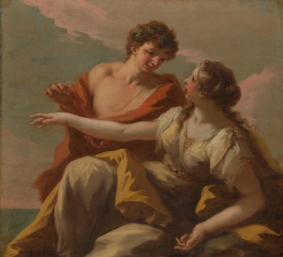Bachus i Ariadna, lata 20. XVIII wieku. autorstwa Giovanni Antonio Pellegrini