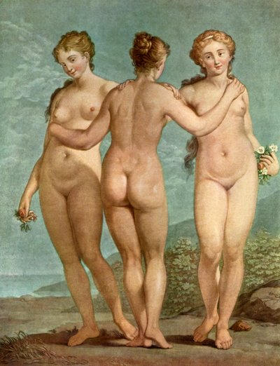 Trzy Gracje autorstwa Giovanni Antonio Pellegrini