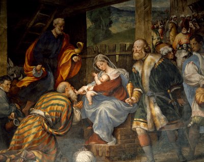 Pokłon Trzech Króli autorstwa Giovanni Antonio Pordenone