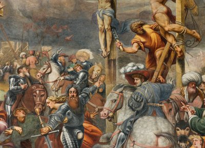 Counterfaccata, IL Pordenone, Ukrzyżowanie 1520-21, Szczegół autorstwa Giovanni Antonio Pordenone
