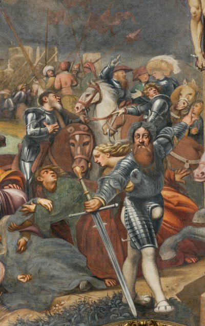 Counterfaccata, IL Pordenone, Ukrzyżowanie 1520-21, Szczegół autorstwa Giovanni Antonio Pordenone