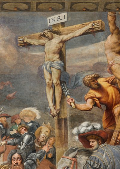 Counterfaccata, IL Pordenone, Ukrzyżowanie 1520-21, Szczegół autorstwa Giovanni Antonio Pordenone