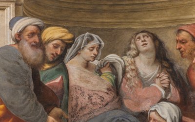 Counterfaccata, IL Pordenone, osadzanie 1522, detal autorstwa Giovanni Antonio Pordenone
