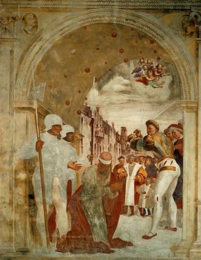 Ścięcie świętego Pawła ... autorstwa Giovanni Antonio Pordenone