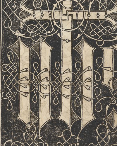 Przykład recammi, strona 17 recto, 1530. autorstwa Giovanni Antonio Tagliente