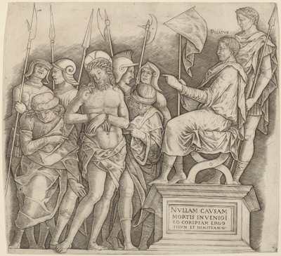 Chrystus przed Piłatem autorstwa Giovanni Antonio da Brescia