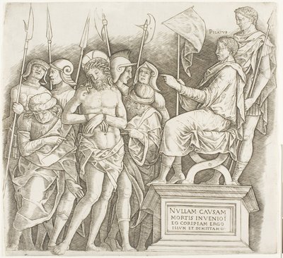 Chrystus przed Piłatem autorstwa Giovanni Antonio da Brescia