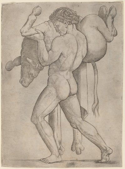 Herkules i byk kreteński autorstwa Giovanni Antonio da Brescia