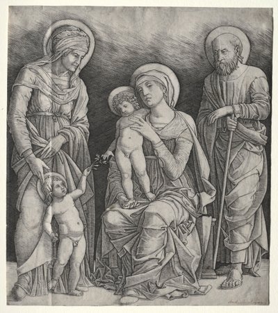 Święta Rodzina ze św. Elżbietą i Dzieciątkiem św. 1500. autorstwa Giovanni Antonio da Brescia