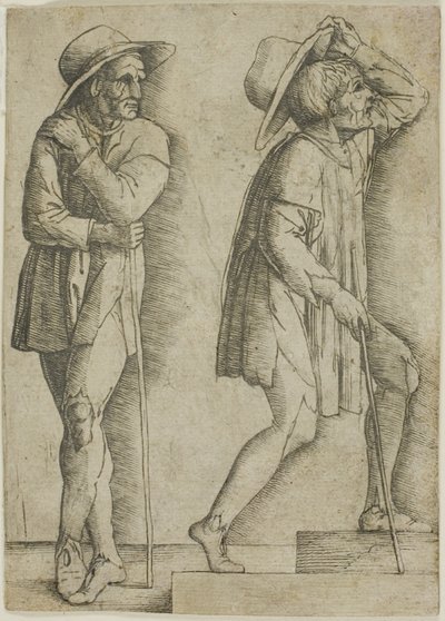 Dwóch chłopów autorstwa Giovanni Antonio da Brescia