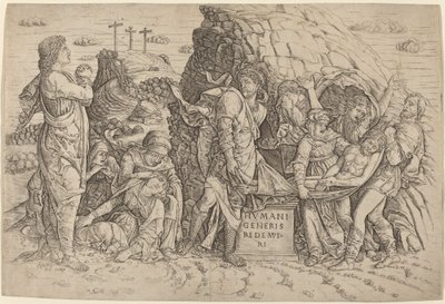 Złożenie do grobu autorstwa Giovanni Antonio da Brescia, after Andrea Mantegna
