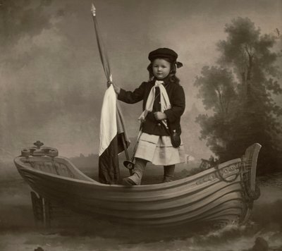 Portret Lidii Mastracchio z flagą autorstwa Phillipe de Marlier