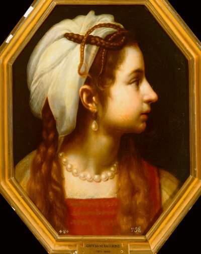 Portret dziewczynki. 10032898 ... autorstwa Giovanni Baglione