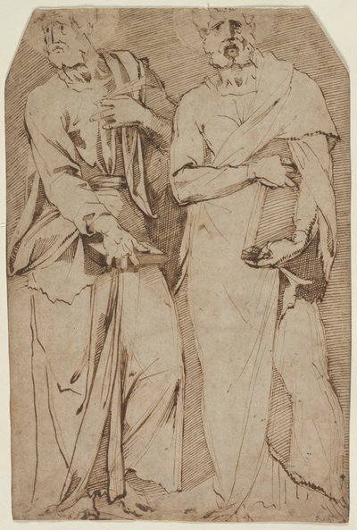 Dwaj święci stojący, 1563-1572. autorstwa Giovanni Bandini