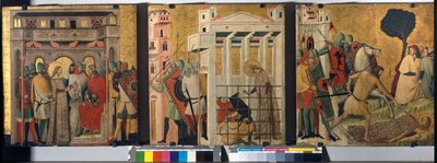 Historie św. Kolumby, 1345-50 autorstwa Giovanni Baronzio da Rimini